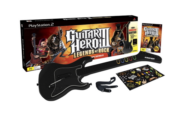 Guitar Hero III + Wireless Guitar Bundle (ex shelf stock) for PlayStation 2 image
