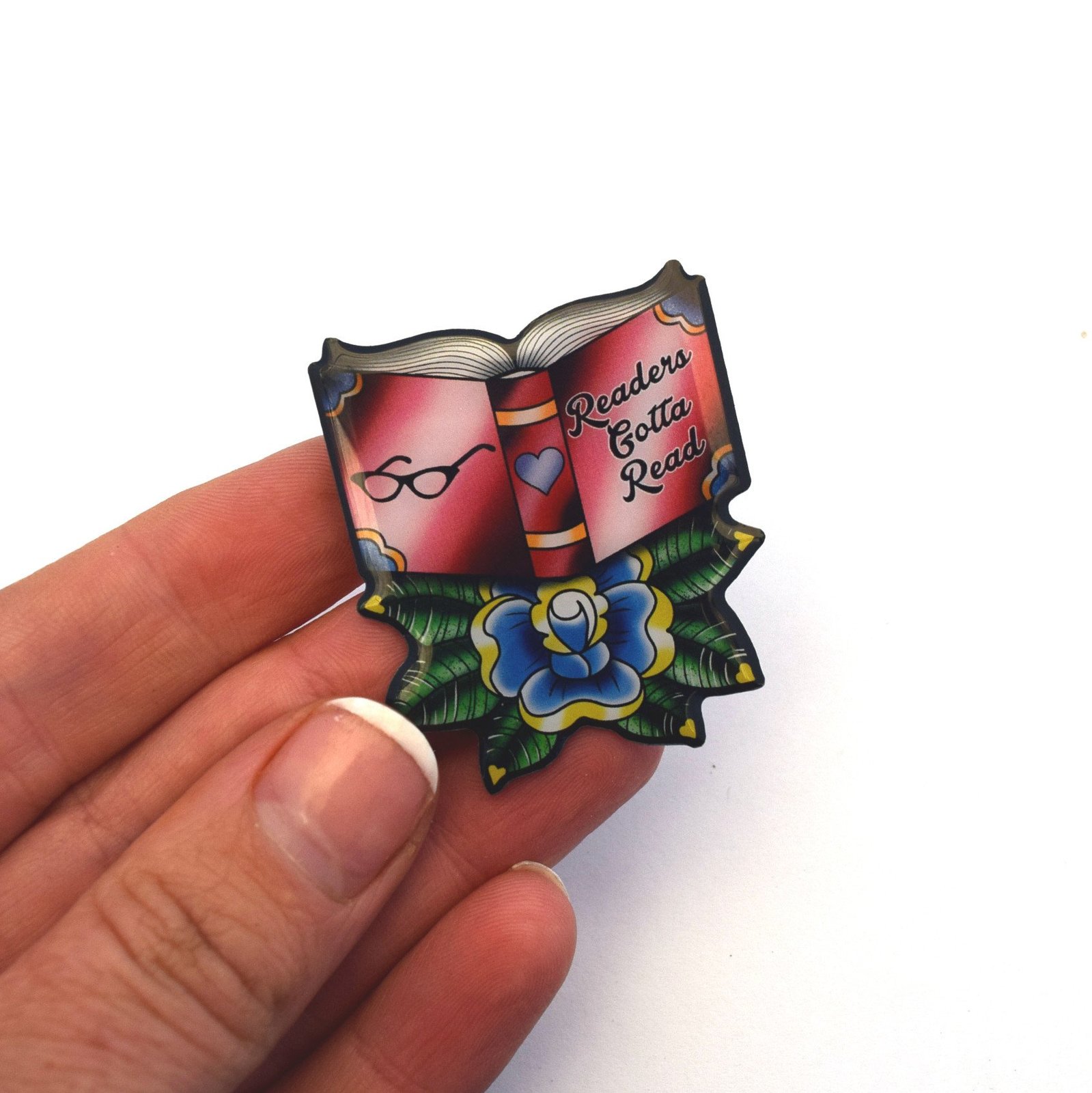 'Readers Gotta Read' Book Brooch image