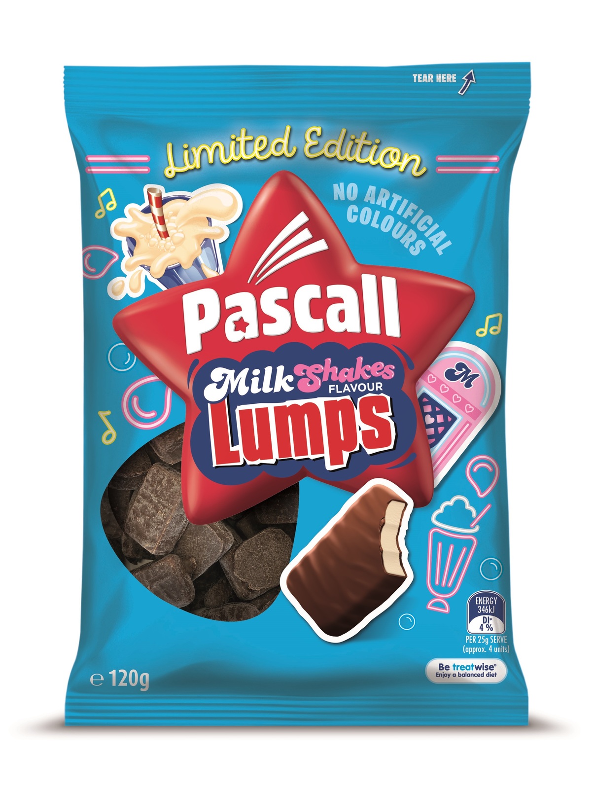 Pascall Milkshake Lumps 120g at Mighty Ape NZ