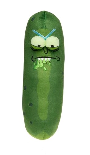 Rick & Morty: Pickle Rick 7" Plush - Biting Lip