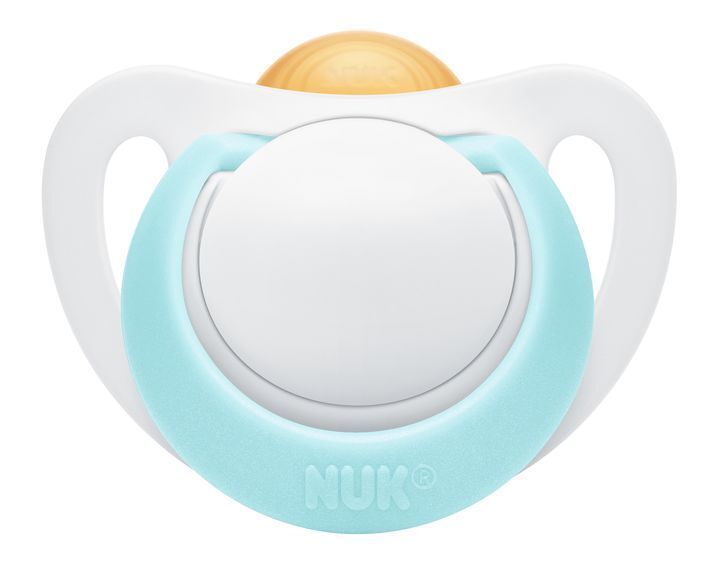 NUK: Genius Latex Soother - 0-2 Months Turquoise (2 Pack) image