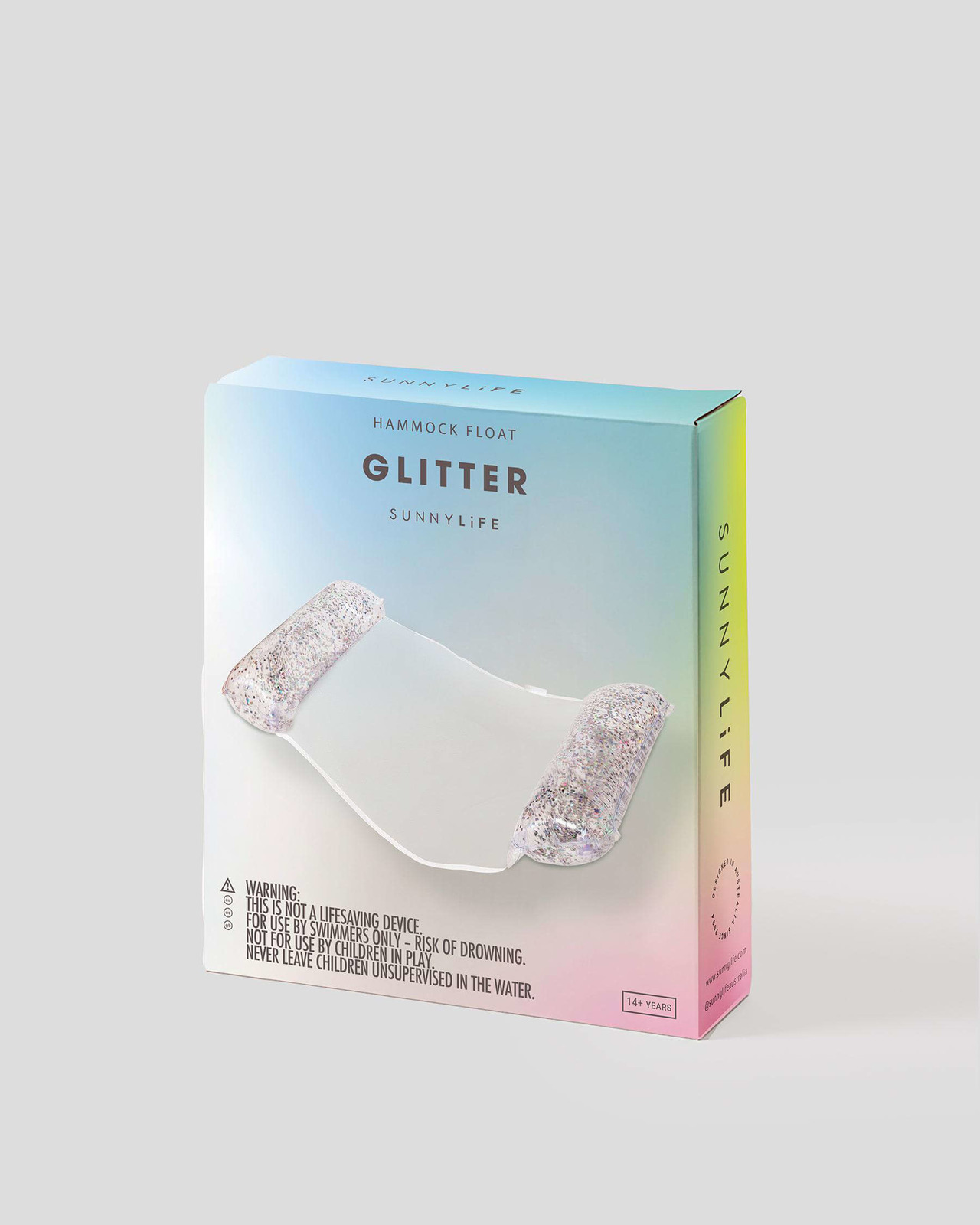 Sunnylife Inflatable Glitter Hammock Float at Mighty Ape NZ