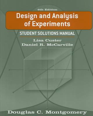 Design and Analysis of Experiments: Student Solutions Manual by Douglas C. Montgomery image