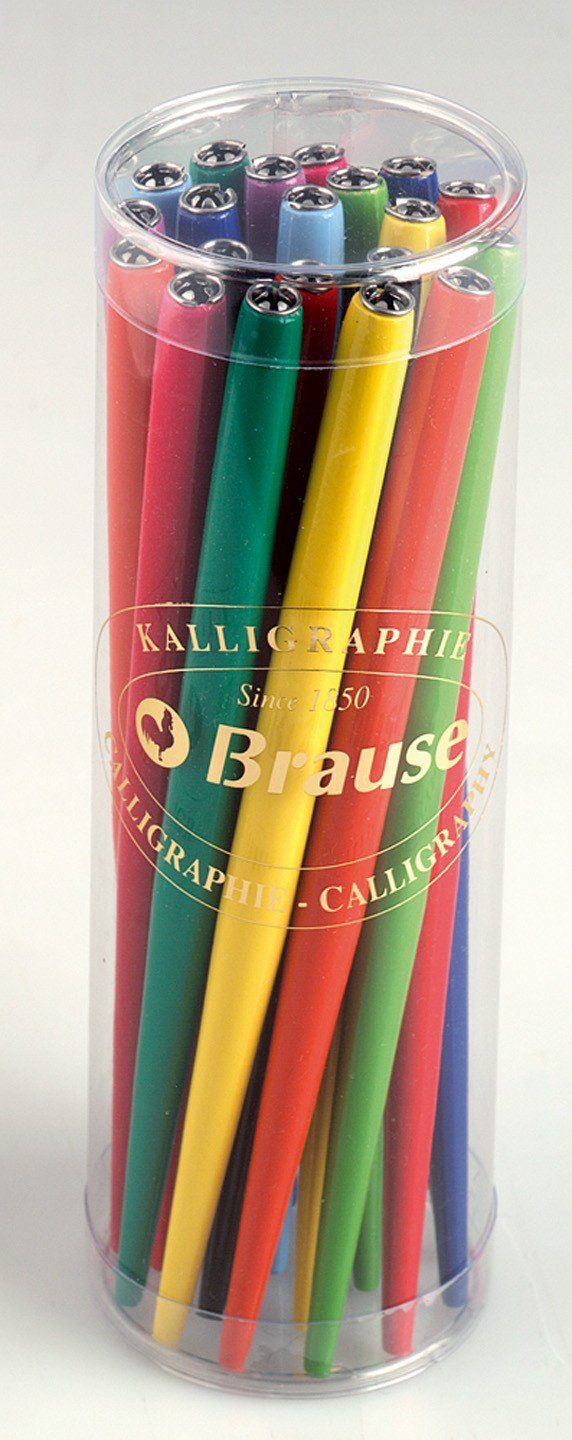 Brause: Plain Coloured Nib Holder - Assorted Colours image