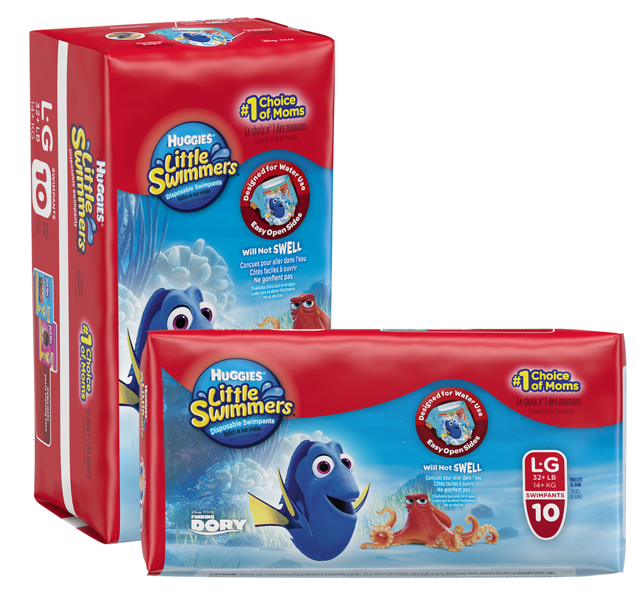 Little Swimmers Swim Pants LARGE 32lb Boys or Girls HUGGIES