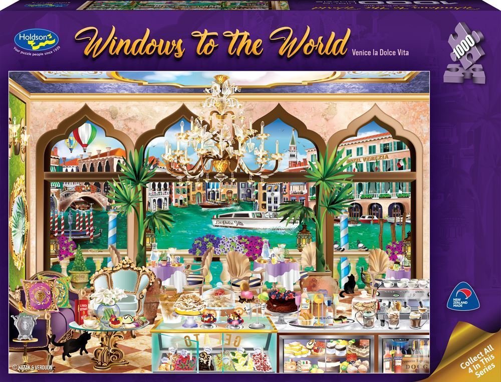 Holdson: 1,000 Piece Puzzle - Windows of the World (Venice La Dolce) image