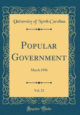 Popular Government, Vol. 22 by University Of North Carolina image