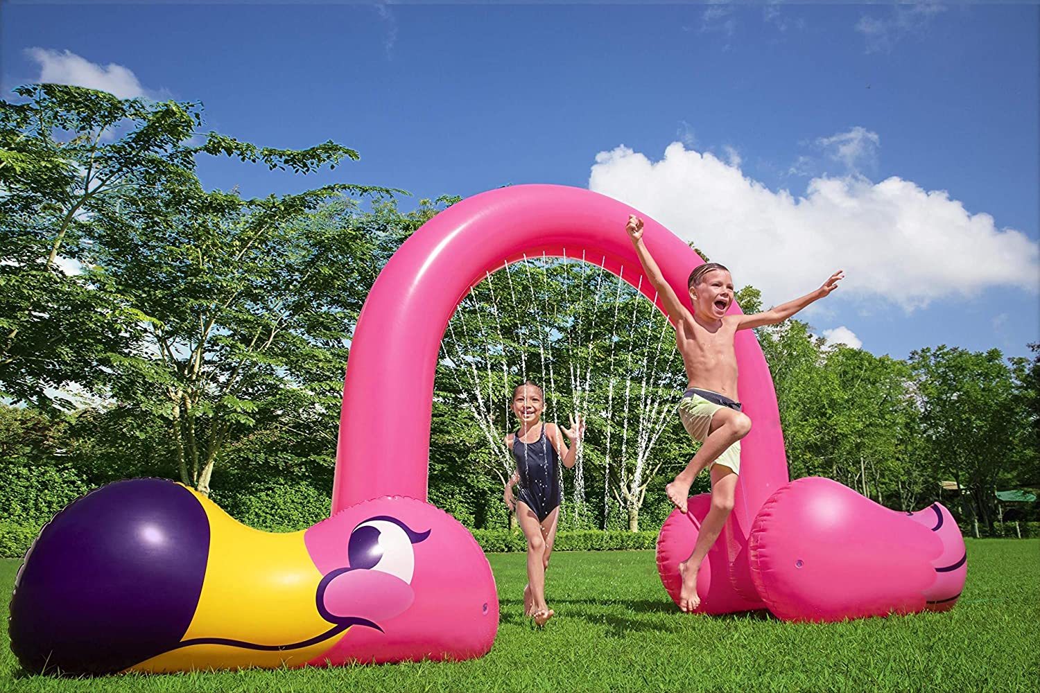 Buy Bestway Jumbo Flamingo Sprinkler at Mighty Ape NZ