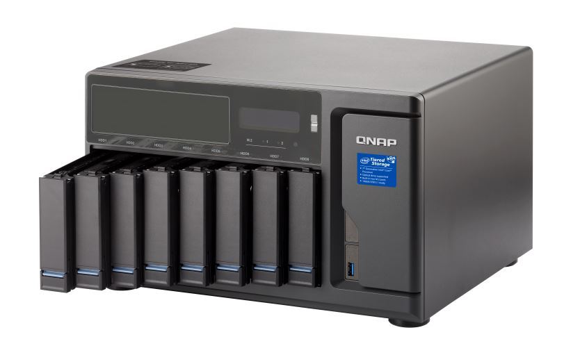 Qnap Tvs-882Br-Odd-I5-16G 8-Bay Nas (No Disk), 1 X Blu-Ray , Core I5-7500 3.4 Ghz, 16Gb, 250W image