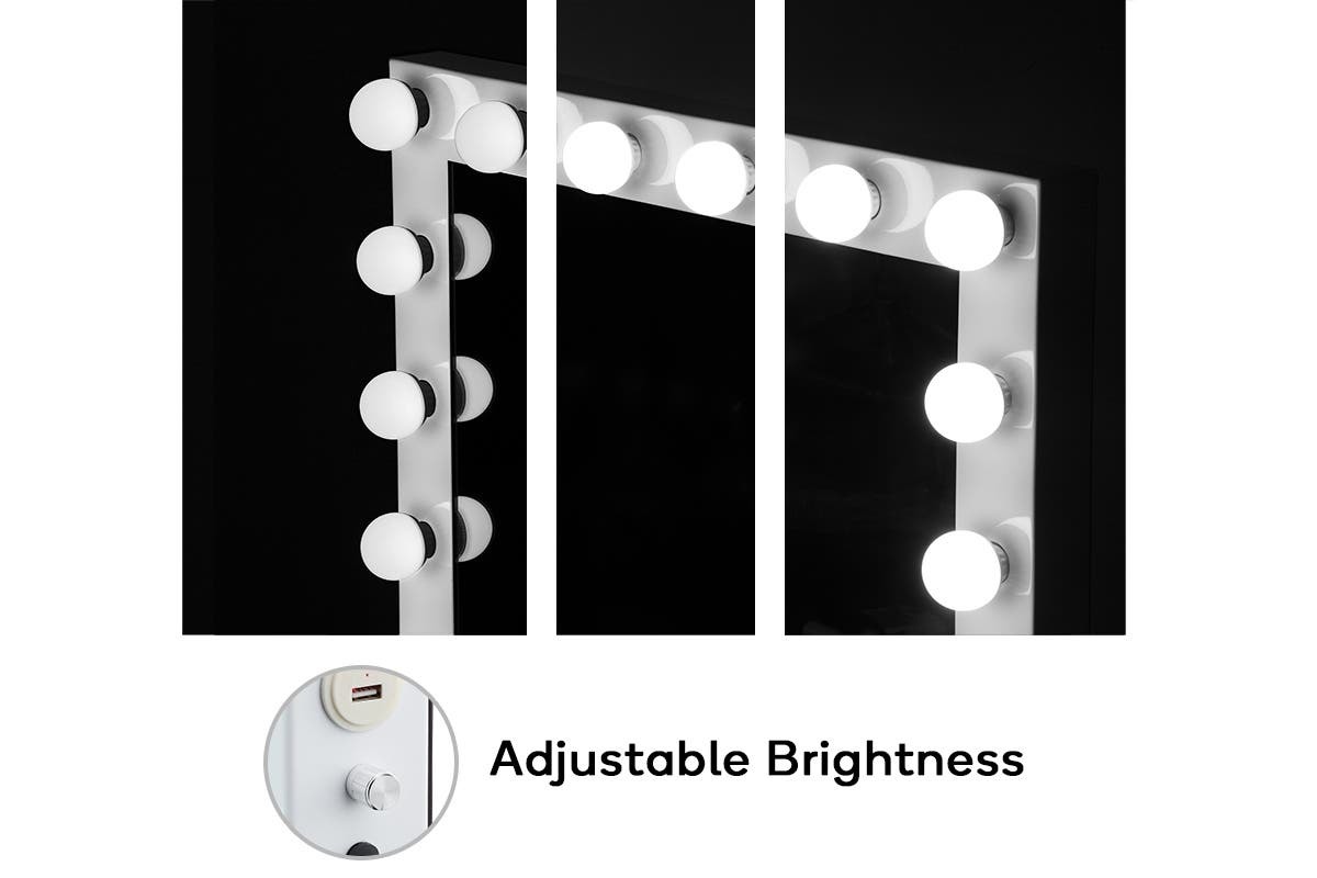 Ovela Hollywood Makeup Mirror with LED Bulbs at Mighty Ape NZ