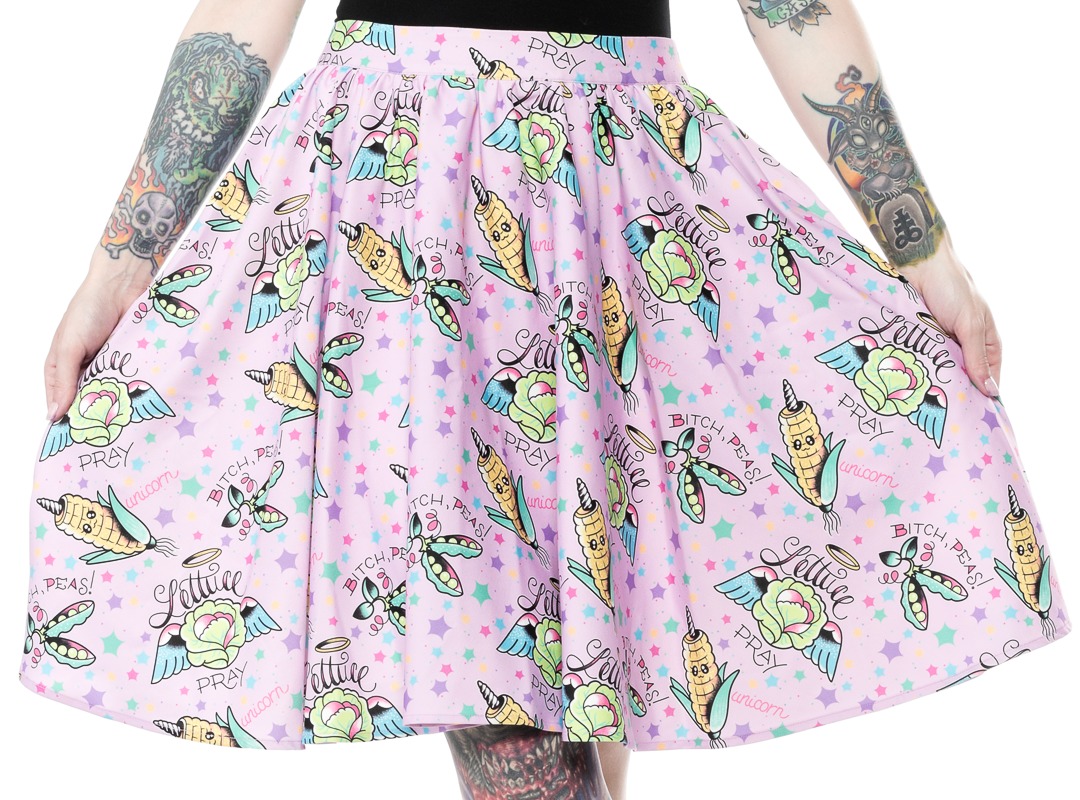 Sourpuss Pun With Food Sweets Skirt (Size XL) image