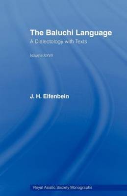 The Baluchi Language by J.H. Elfenbein image