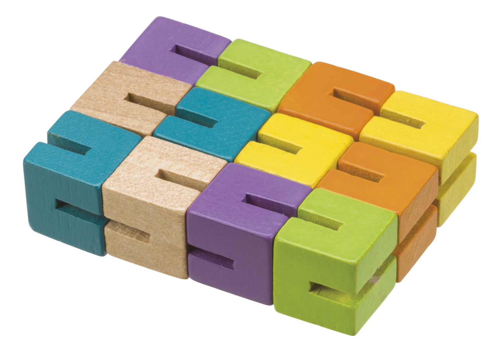 Toysmith: Neato - Wood Fidget Puzzle (Assorted Colour) image