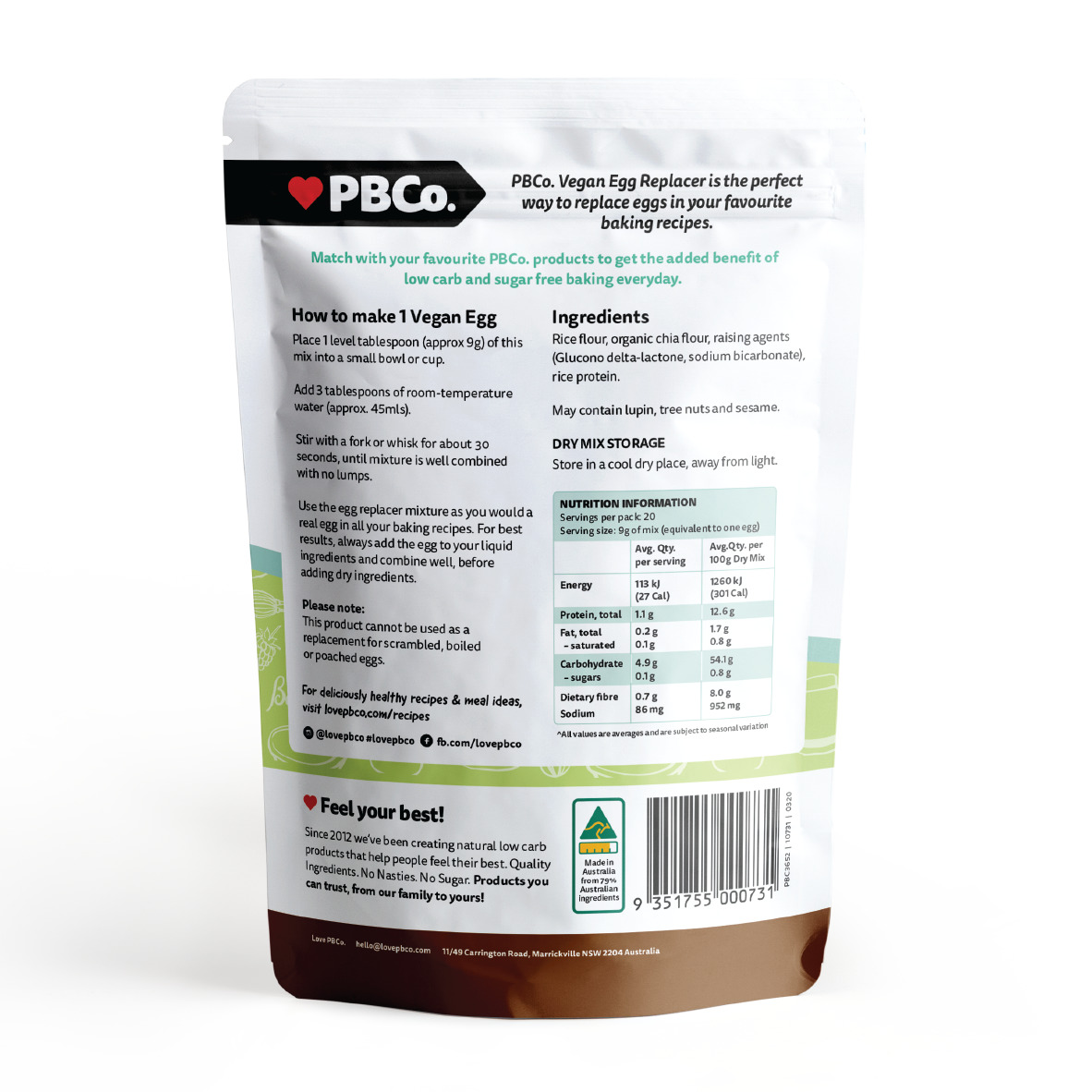 PBCo Vegan Egg Replacer at Mighty Ape NZ