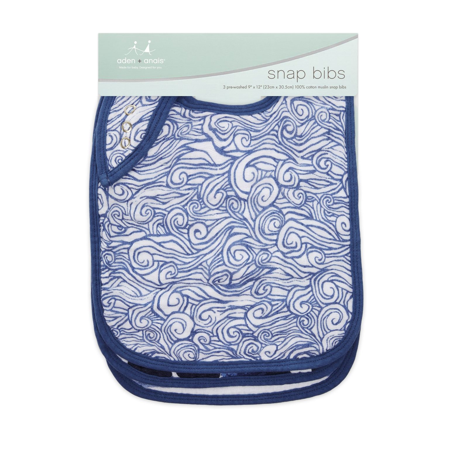 Aden + Anais: Classic Snap Bib - Seafaring (3 Pack) image