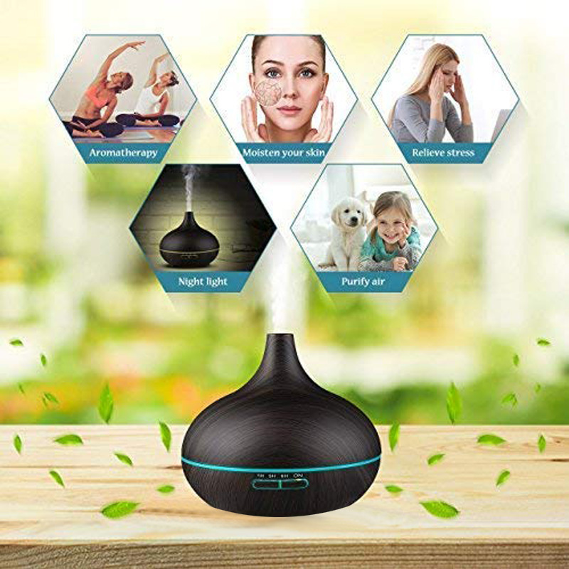 Buy Natural Aroma Essential Oil Diffuser 400ml - Darkwood at Mighty Ape NZ