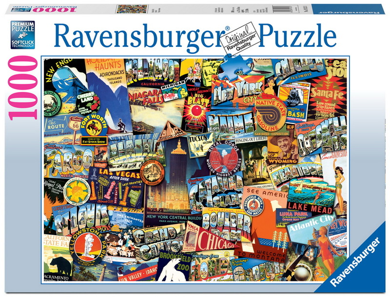 Ravensburger 1000 Piece Jigsaw Puzzle Road Trip Toy at Mighty Ape