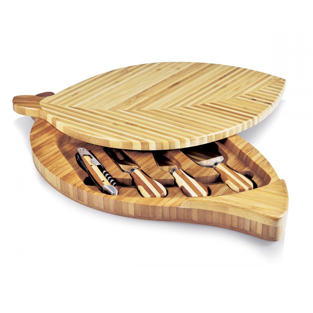 Picnic Time: Leaf Cheese Board & Tools Set image