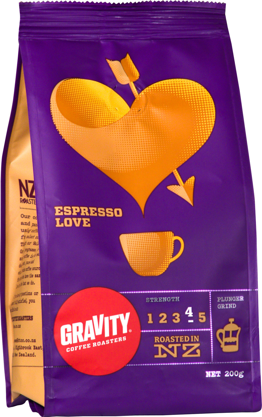 Gravity Espresso Love Plunger Grind Coffee at Mighty Ape NZ