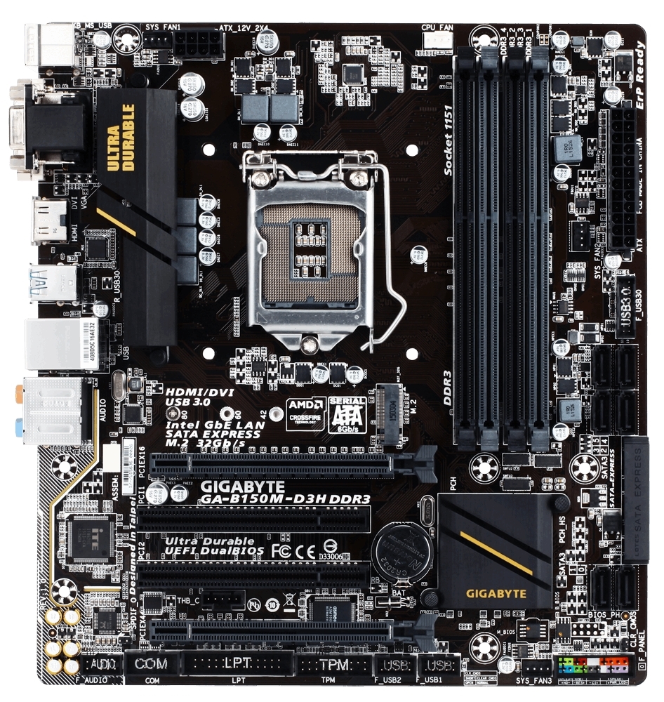 Gigabyte GAB150MD3H Motherboard at Mighty Ape NZ