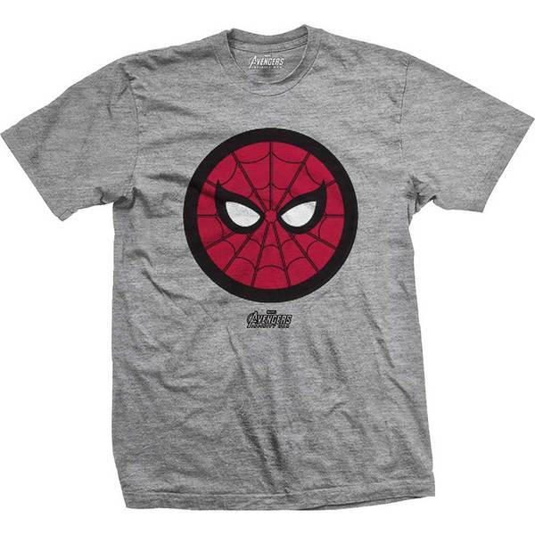 Avengers Infinity War Spidey Icon Pop Mens Grey TS: XXL image