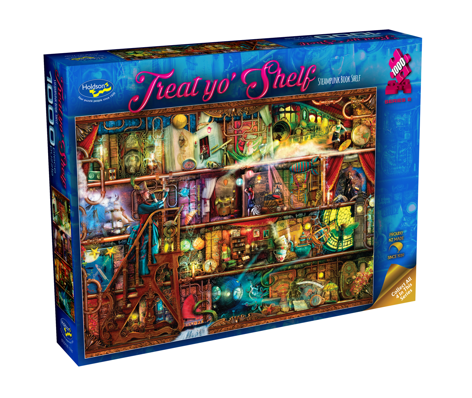 Treat Yo'Shelf Steampunk Book Shelf Board Game at Mighty Ape NZ