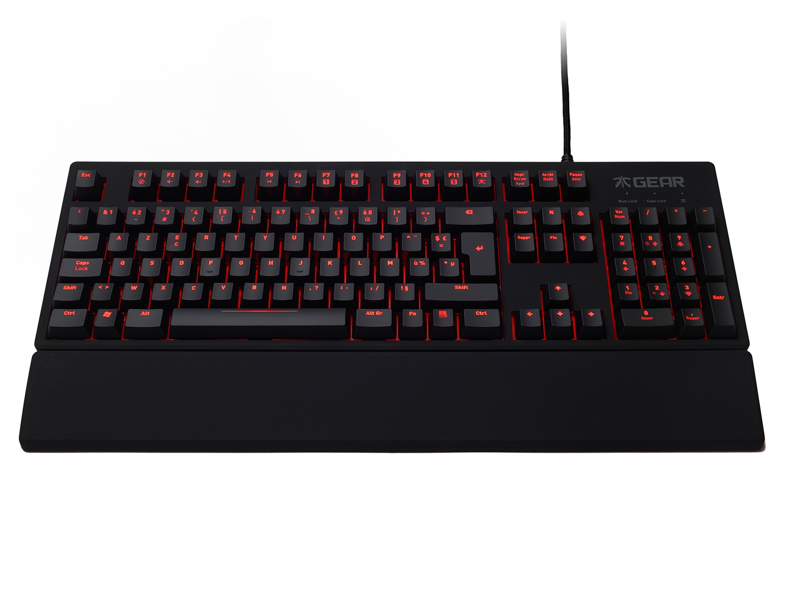 Fnatic Rush Pro Gaming Keyboard - Cherry MX Silent Red for PC Games image