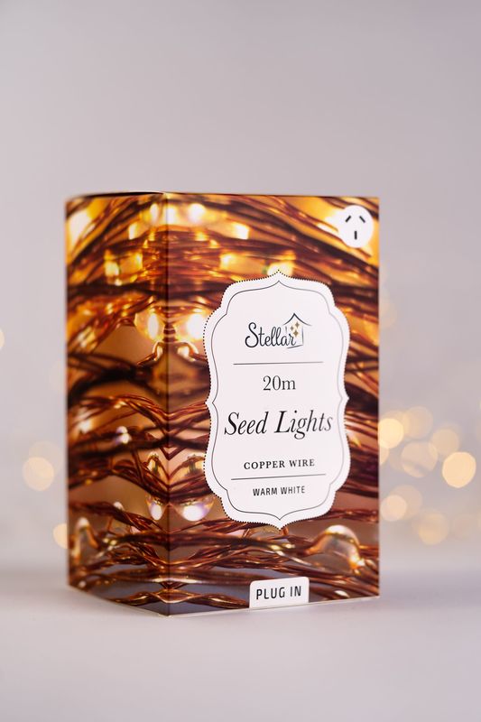 Stellar: 200 LED Seed String Light - Copper Warm White