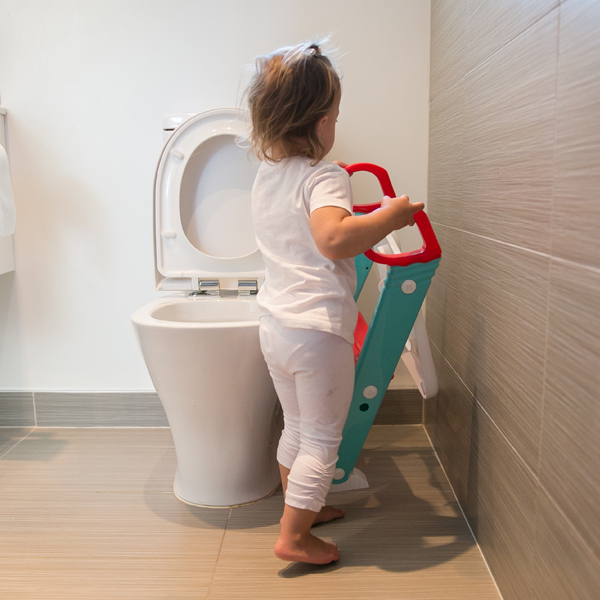 Moose Step on up Toilet Trainer-Aqua/Red image