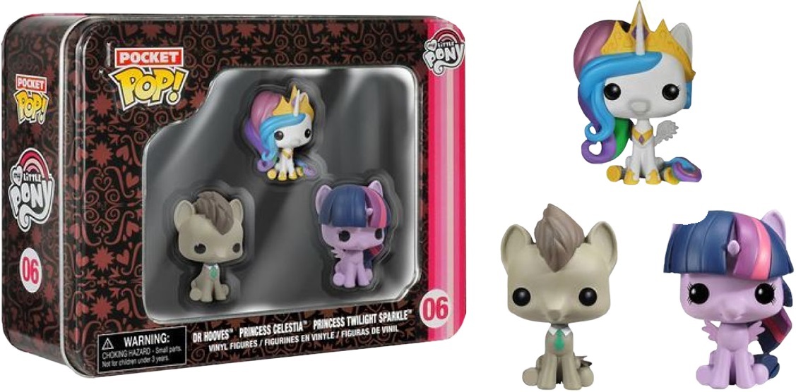 My Little Pony - Whooves, Celestia & Twilight Pocket Pop!Vinyl Mini Figure (3 Pack) image