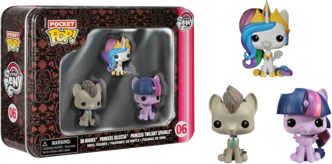 My Little Pony - Whooves, Celestia & Twilight Pocket Pop! 3-Pack Tin image