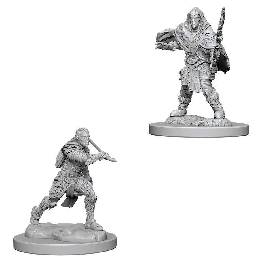 D&D Nolzurs Marvelous: Unpainted Miniatures - Male Elf Fighter image