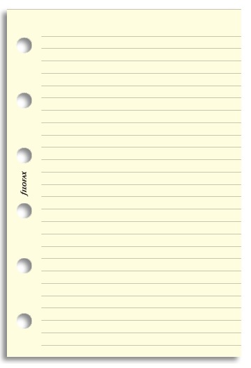 Filofax - Pocket Lined Notepaper - Cotton Cream (20 Sheets) image