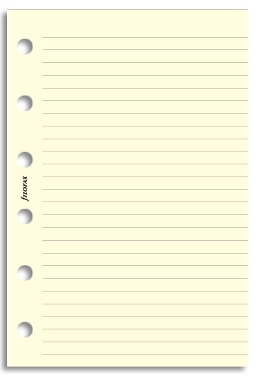 Filofax: Pocket Lined Notepaper - Cotton Cream (20 Sheets) image