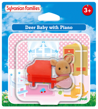 Sylvanian Families: Deer Baby with Piano