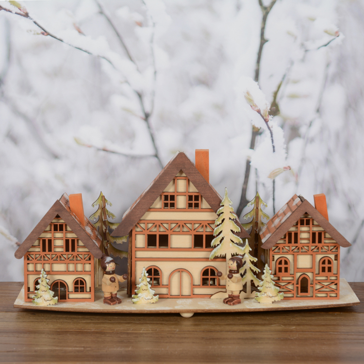 Habitat 101 LED Wooden Light Up Christmas Village at Mighty Ape NZ