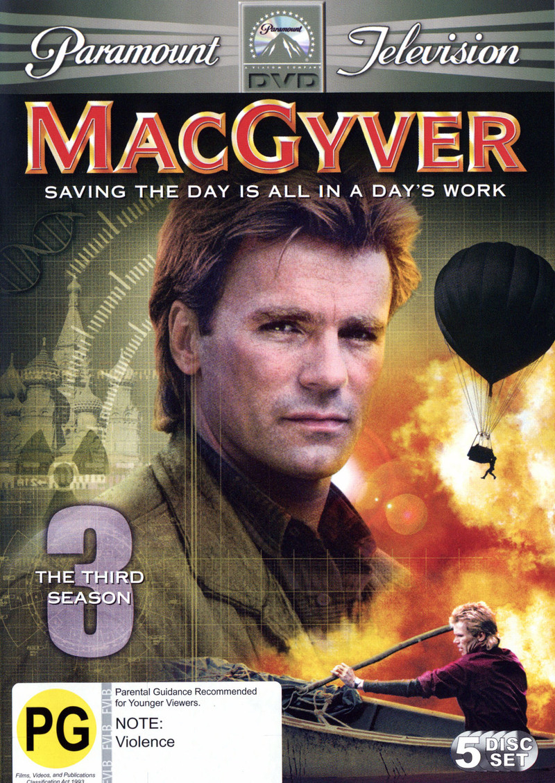 MacGyver - Complete Season 3 (5 Disc Set) on DVD image