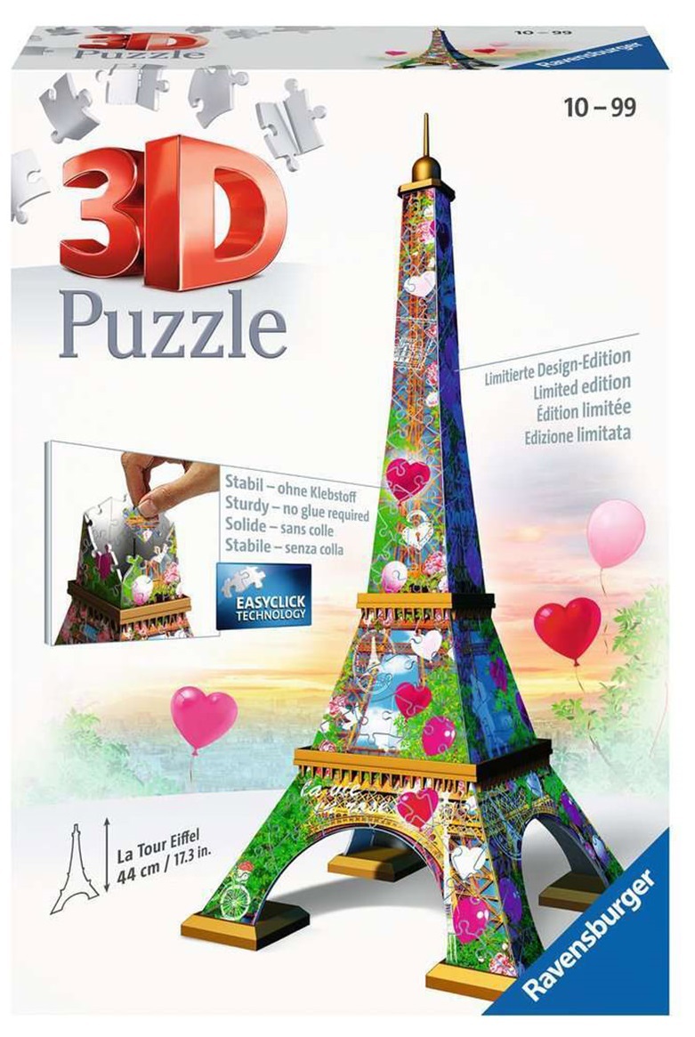 Ravensburger: 3D Puzzle - La Tour Eiffle/The Eiffle Tower, Love Edition (216pc Jigsaw)