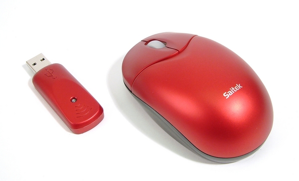 Saitek Notebook Optical Wireless Mouse - Red image