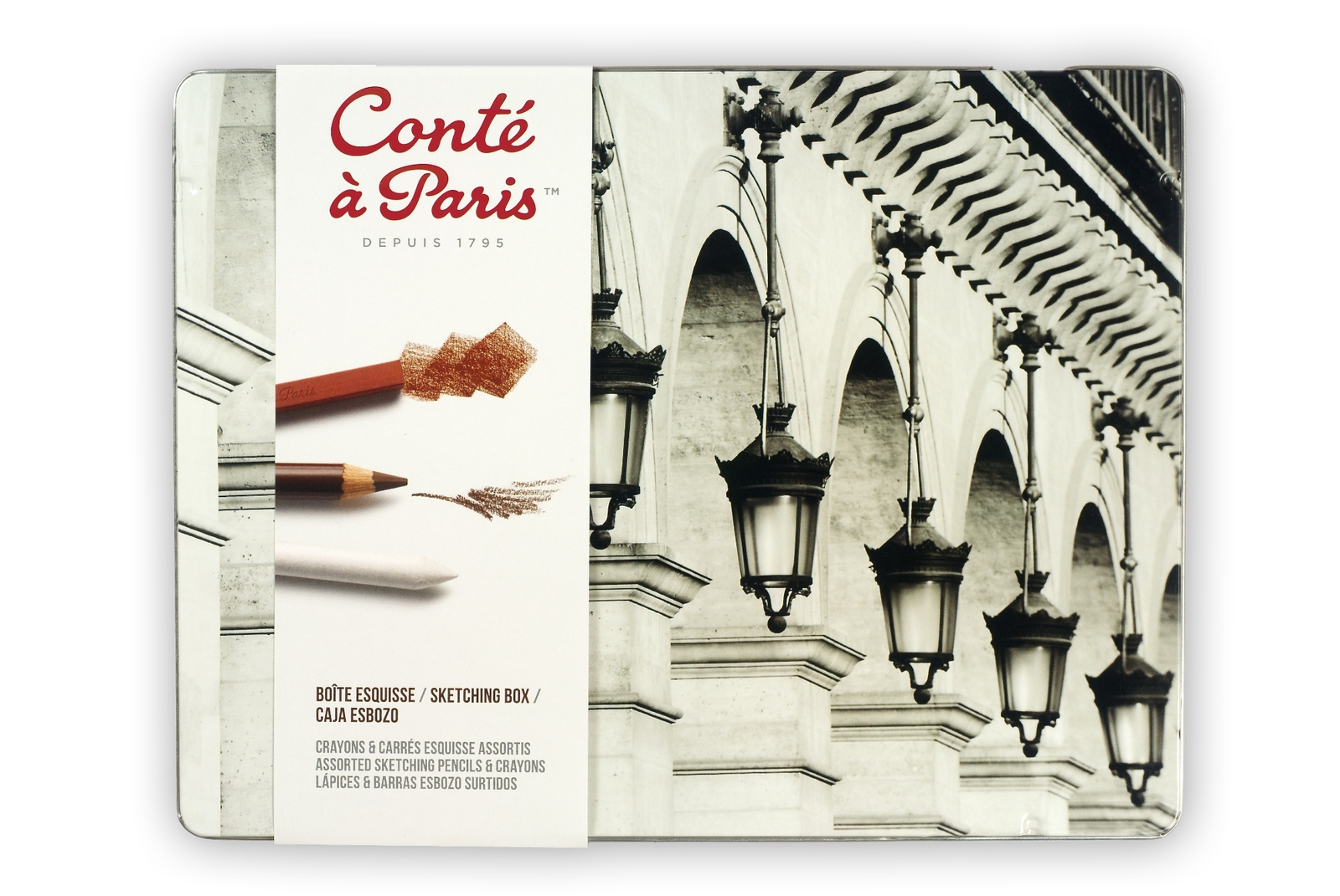 Conte Sketch Box Asst Pencil/Carre image