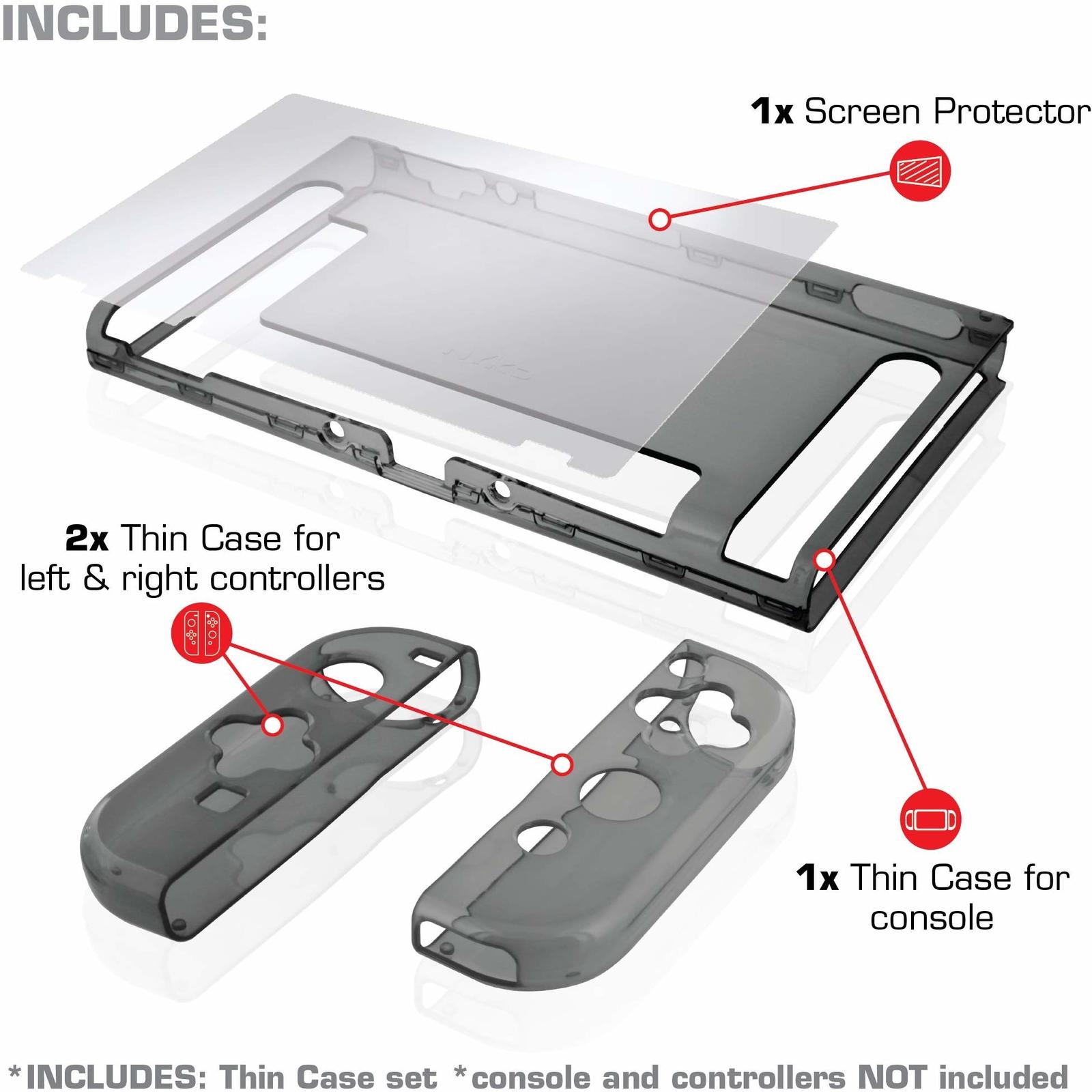 Nyko Switch Thin Case (Smoke) on Switch