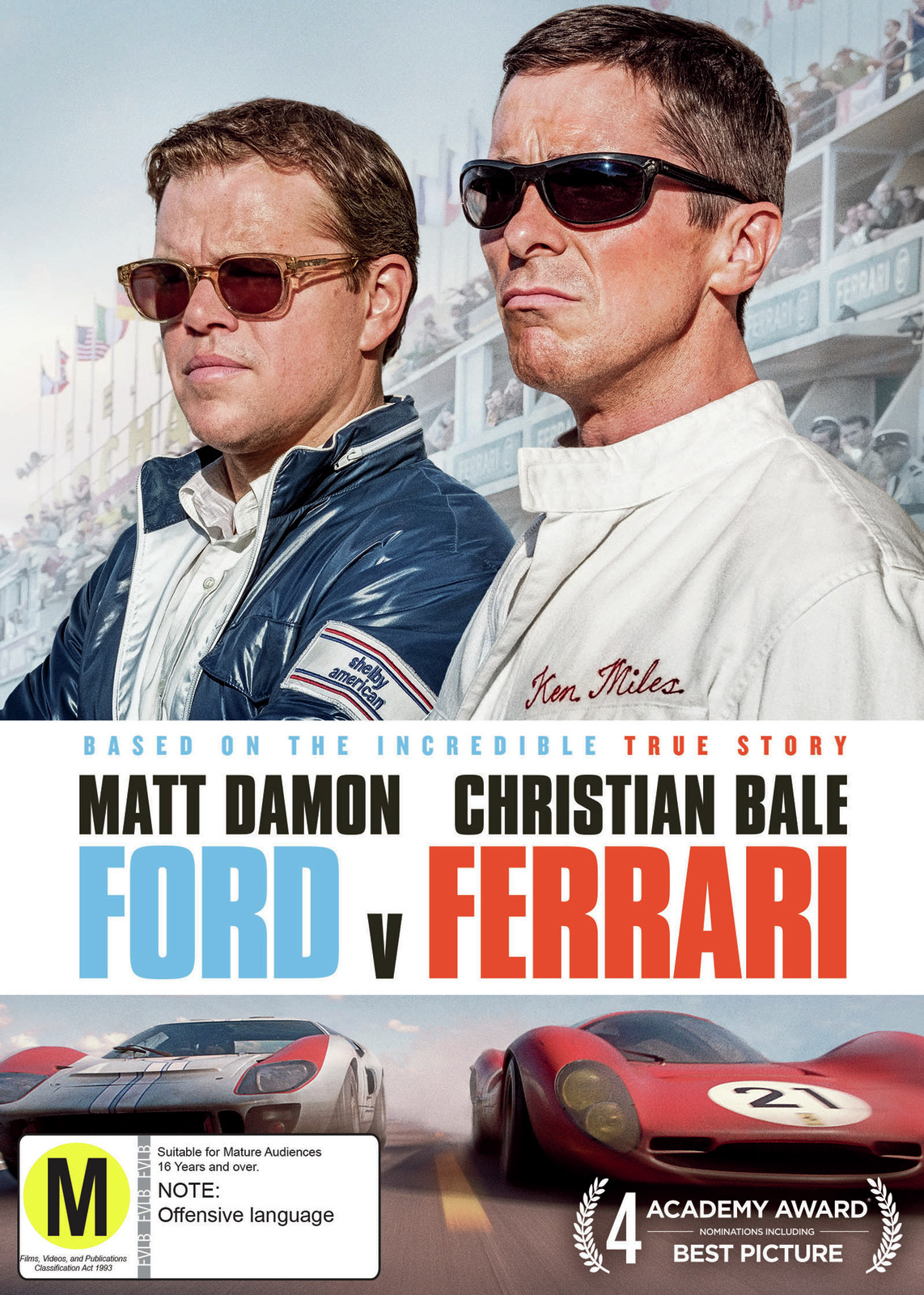 Ford v Ferrari on DVD image