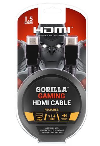 Gorilla Gaming HDMI Cable (v1.4, all formats) for image