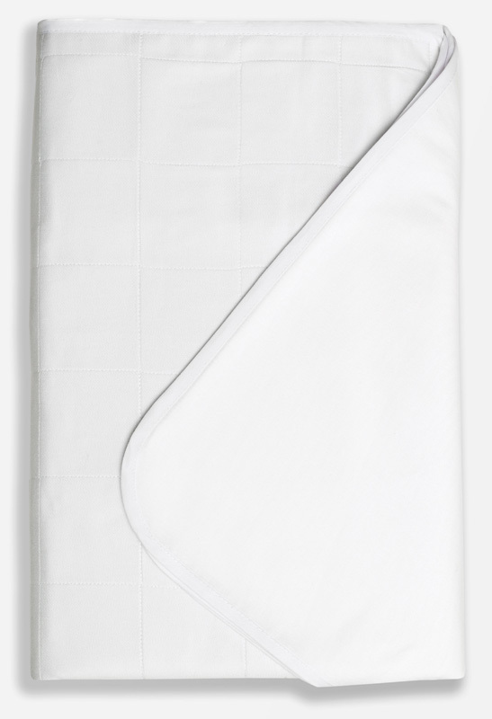 Brolly Sheets Single Size Sheet Bed Pad - White image