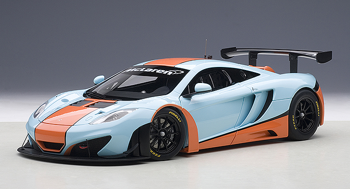 Autoart: 1/18 McLaren 12C GT3 (Blue/Orange) image