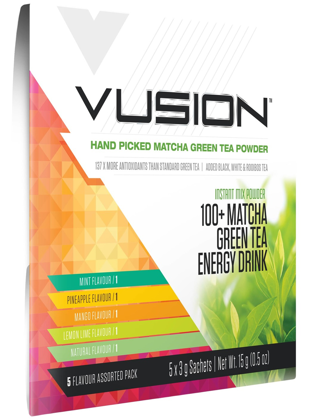Buy Vusion 100+ Matcha Green Tea Energy Drink Assorted Flavours at