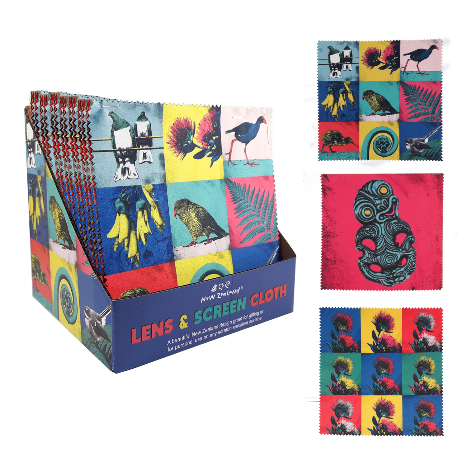 NZ Gift: Microfibre Lens/Screen Cloth - (Assorted Designs) image