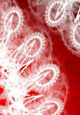Letters to Myself Journal - White Lace on Red Metal by Judy Powell image