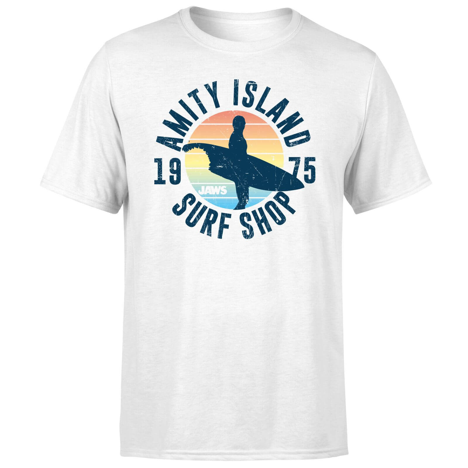 Jaws: Amity Surf Shop T-Shirt - White/Large