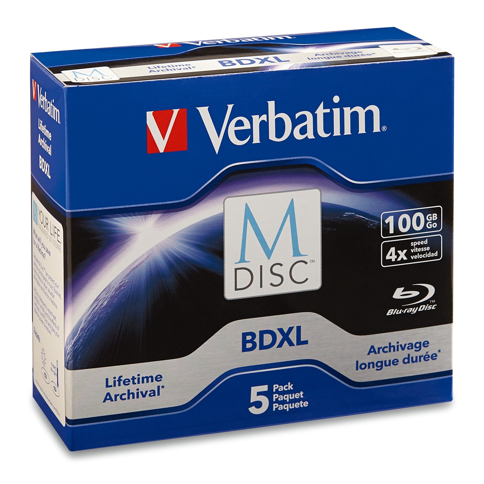 Verbatim M-Disc BDXL 100GB 4X (5 Pack) image